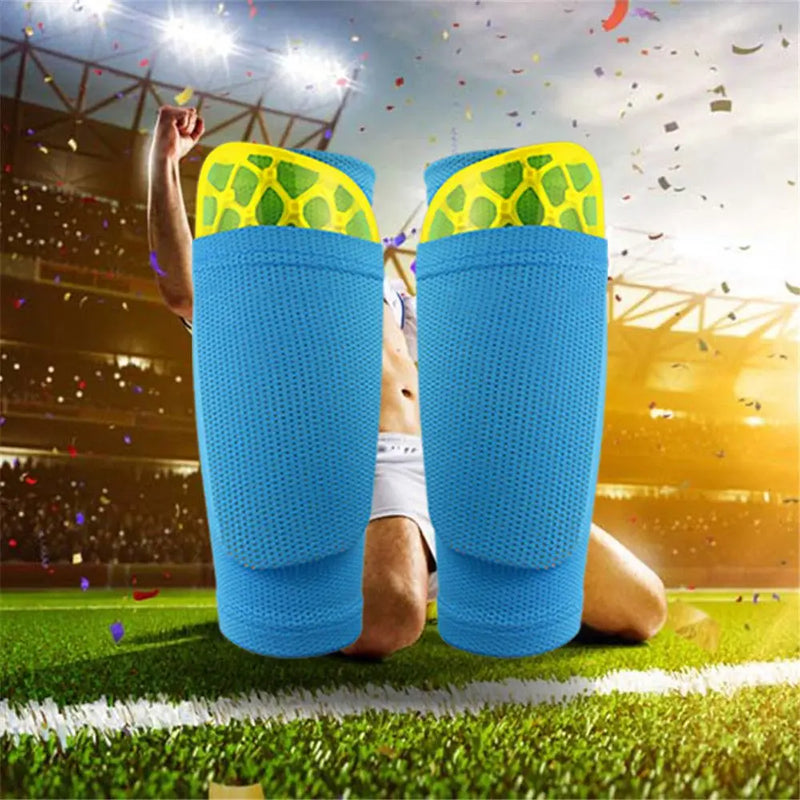 Men Football Shin Holder Instep Socks With Pocket Design Soccer Shin Pads Cover Breathable Sport Leg Guard Sleeves for Kids Boys