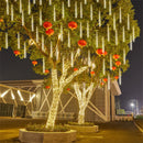 LED Meteor Shower Rain Street Garland Festoon Light Garland Waterproof for Christmas Decorations Navidad Room Decor Aesthetic