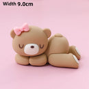 Pink Blue Bear Cake Topper Baby Shower Boy Girl Birthday Party Cake Decor Adult Birthday Gifts Wedding Cake Decorating Baking