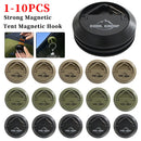 1-10pcs Camping Tent Hook Strong Magnetic Snap Clip Lock Buckle Outdoor Tent Canopy Hanging Buckle Hook Travel Outdoor Tools