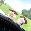 Auto Dekoration Hamster Auto Zubehör Fenster Mittelkonsole Süße Puppe Auto Innenanhänger Armaturenbrett Coole Dekoration