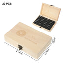 20/30/50/100PCS Adjustable Antioxidative Wooden Commemorative Coin Collection Case with Adjustment Pad Coins Storage Box