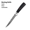 The Forge | Damascus Laser-Pattern Chef Knife Set (1-10 Piece)