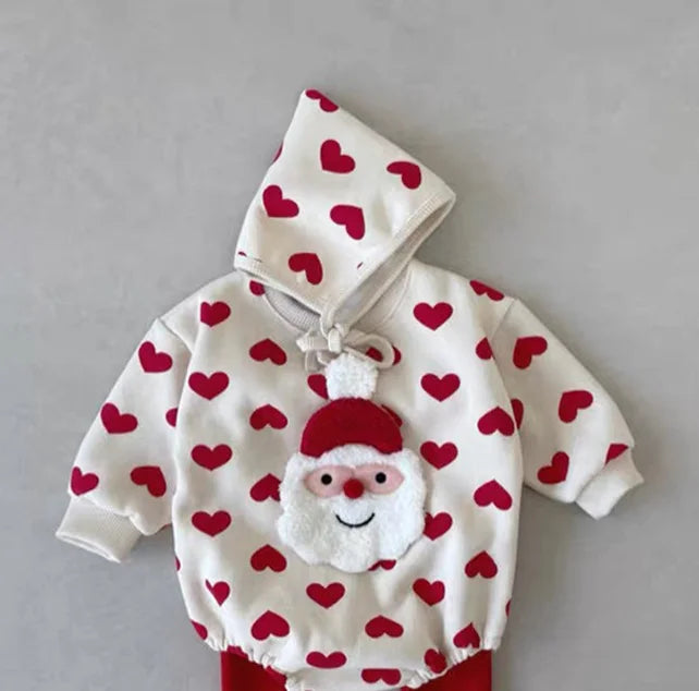 Christmas Childrens Clothing 2024 Baby Set Autumn and Winter New Korean Baby Jumpsuit Cute Childrens Clothing