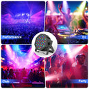 U'King 4 Stück 36 LED Par Licht mit Tasche DMX512 RGB LED Bühnen-Flutlicht Sound-aktivierter Effekt für DJ Party Disco Bühnenlicht