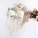 summer holiday beach camis lady sexy tassels crochet camisole women sexy tassels bikini camis female crochet halter bikini tops