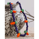 Yhpup Waterproof Fashion Blue Ceramic Beads Chain Cute Carrot Drop Necklace New Arrivals Handmade Trendy Jewelry for Women