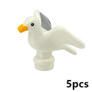 MOC City Animal Zoo Fram Accessories Building Block Figures Goat Sheep Eagle Owl Panda Parrot Seagull Penguin Bricks Toy Gift