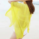 2023 Neu einfarbig Herbst Damen Sommer Sexy Strandbekleidung Bikini Strandkleid Bikini Bademode Überwurf Leinen Damen großer Schal