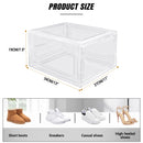 6/9/12er-Pack Klare Aufbewahrungsbox für Schuhe mit Klappdeckel, platzsparende magnetische Schuhaufbewahrungsbox, stapelbarer, durchsichtiger Schuh-Organizer für Zuhause/Büro