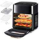 15L Large Electric Air Fryer Oven, 220V Oil-Free, with 6 Cooking Modes, 1800W Smart Convection Oven for Home, LED Touch Screen