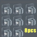 2PCS Home Storage Rack Bathroom Suction Hanging Pipe Traceless Hooks Wall Mounted Mop Organizer Holder Waterproof Broom Hanger