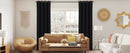 Solid 100% Blackout Curtain for Living Room Grommets Top Thermal Insulated Light Blocking Curtain Drapes for Home Patio Privacy