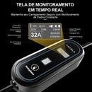 TAYSLA Charger EV 7kW 32A 24A 20A Type 2 AC 80-260V Portable Wallbox Compatible with BYD, GWM and Other Electric Vehicles