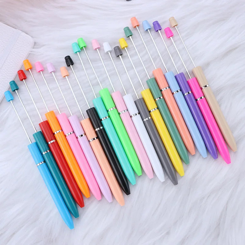 Creative DIY Plastic Ball-Point Pen Ball-Point Pen Hand-Beaded Character Ball-Point Pen