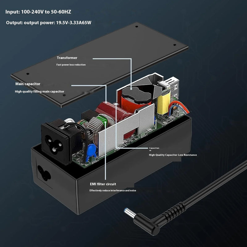 Laptop Charger 19.5V 3.33A 4.5*3.0mm 65W AC Adapter For HP 240 245 246 340S 470 348 G7 250 255 256 G2 G3 G4 G5 G7 350 355 G1 G2