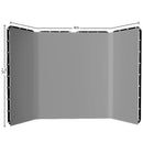 SH Green Screen 2.4X4M Collapsible Chroma Key Backdrop Wrinkle-Resistant Fabric Ultra-Quick Setup background removal for Stream