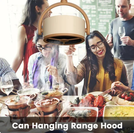 Mini Kitchen Portable Desktop Range Hood Large Suction Rechargeable Exhaust Fan Adjustable Angle USB Plug Indoor BBQ Hotpot Use