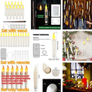 Floating LED Candles with Magic Wand Remote Control Flameless Remote Taper Electronic Candle Christmas Party Decor Candle Lights