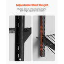 SucceBuy Heavy Duty Wall Garage Shelving 3-Tier 0.9x3 ft 450 lbs 11x36" Per Shelf Steel Wall Mounted Shelving Unit Metal Black