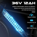HITWAY Electric Bicycle, 700C Electric Bike for Adults,Commute Trekking E-bike E Mountain Bike with36V12Ah Removable Battery