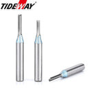 Tideway 1/4 Shank TCT Straight Router Bits for MDF Wood Woodworking Carving Milling Cutter Engraving Carbide CNC Tools End Mill