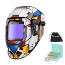 ARCCAPTAIN Auto Darkening Welding Helmet 4 Arc Sensor DIN4 1/1/1/1 with Large Viewing True Color Welding Mask For MIG MAG TIG