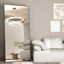 The Full-Length Horizon | 65-inch Floor Standing Black Metal Frame Mirror (24-inch Wide)