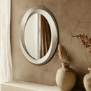 LUVODI Antique Baroque Gold Oval Beveled Framed Wall Mirror Decorative Accent Mirror for Living Room Bedroom Entryway Decor