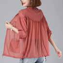 2023 New Summer Women's Jacket Thin Coat Bomber Jacket Long Sleeve Casual Sun Protection Clothing Female Windbreaker Outerwear
