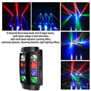 Yiflamefly Spider Bühnenlicht Moving Head Licht mit 8x10W RGB LEDs Beam DJ Lichter für Party Disco Hochzeit Live Bühnenbeleuchtung