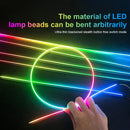 18 / 22 In 1 Streamer Car Ambient Lights RGB 213 64 Color LED Interior Rainbow Acrylic Strip Symphony Remote Atmosphere Lamp Kit