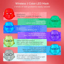 Elysian Aura | 7-Color Wireless LED Facial Therapy Mask | 60 LEDs High-Intensity Photon Skin Care