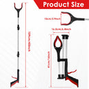 Foldable Litter Reachers with Non-Slip Jaws Pickers Pick Up Tools 43in Gripper Extender Grabber Picker  for Elderly Outdoor New