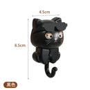 4pcs Kitten Hooks Cartoon Cats Wall Hook Wall Hanging Hanger Rack Key Holder Home Storage Utility Wall Decoration for Clothe Hat