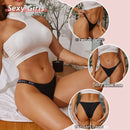 6PCS Cotton Brazilian Panties for Women Sexy Low Rise T-Back Panties Letter Elastic Waist Underpants Female Underwear Intimates