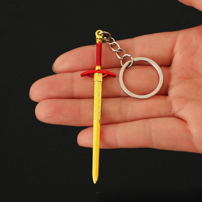 New Baldur Gate 3 Heros Weapon Keychains Metal  Great Sword Model Backpack Pendant Anime Game Decoration Friends Gifts