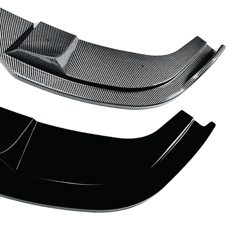 For BMW 5 Series E60 E61 M Sport 2005-2010 Front Bumper Spoiler Lip Carbon Fiber Look/Gloss Black Lower Splitter Body Protector
