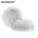 SILIKOLOVE 3D Rose Flower Silicone Baking Pan for Pastry Cake Tray Mold Silicone Baking Mold for Sweets Baking Forms Bakeware