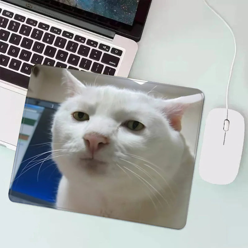 cat meme Gaming Mouse Pad XS Small Mousepad For PC Gamer Desktop Decoration Office Mouse Mat Deskmat Rug