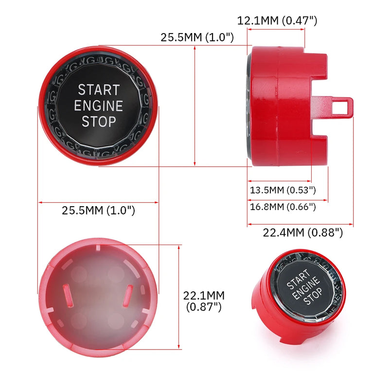 Car Styling Engine Start Stop Switch Button Decoration For BMW 1 2 3 4 5 6 7 Series F20 F21 F22 F23 F30 F34 F10 F18 F12 F07 F01