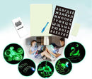 A3 A4 A5 Magic Luminous Drawing Board Malen mit Licht – lustiges Skizzenblockbrett Fluoreszenzstift Russisch Englisch Leuchtspielzeug