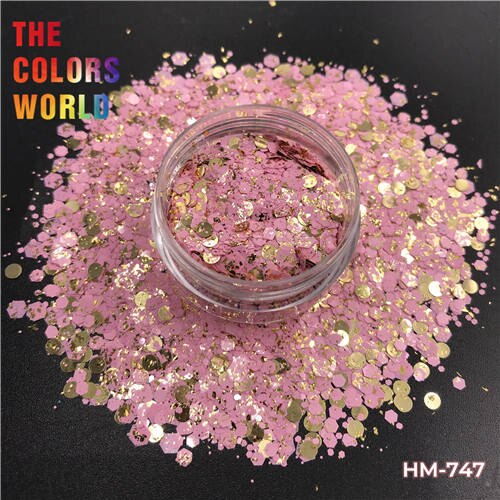 TCT-381 Mix Shape Chunky Glitter Nails Glitter Nail Art Decoration Confetti Style Body Art Tumbler  Accessories Party Supplier