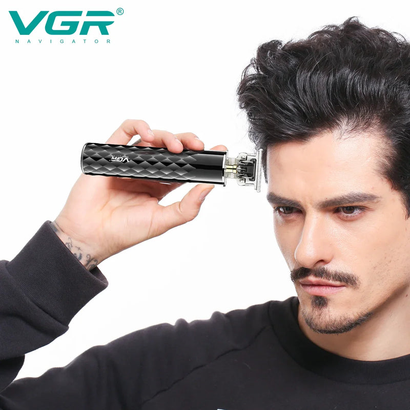 VGR Barber Professional Hair Trimmer Man, zero gapped Blade ,Washable Facial Beard Hair Clipper Haircut  Trimer For Men V-170