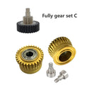 CR K1C Extruder K1 Gear All Metal Filament Drive Gear for Creality K1 Max Extruder Nickel Plated DLC Coating High Hardness Wear