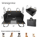 Back Seat Extender for Dogs Hammock for Car Back seat Dog Car Seat Cover with Hard Bottom Dog Car Seat Bed Supports 400lb