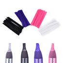 10/30Pcs MultipleColors Plastic Cosmetic Make Up Brush Pen Dustproof Netting Cover Mesh Sheath Protectors Guards