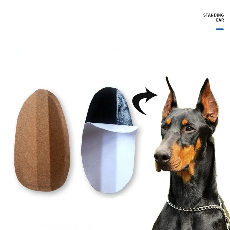 Dog Ear Stand Up Sticker Practical Milk Calcium Herb Corrective Dog Ear Stickers Breathable Arc Glue Free for Dog Accessories