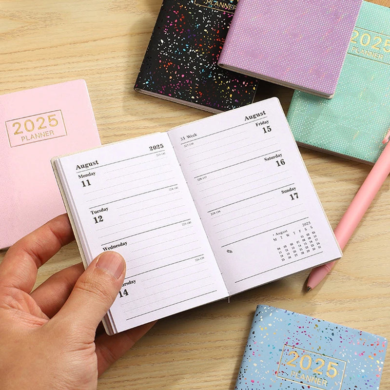 Laser Agenda 2025 Planner Notebook Cuadernos Cahier Mini Journal Notebook Libretas Diary Cuaderno Office Accessories Note Book