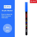 Jupai 1 STÜCK Acrylmarker Stifte Plumones 24 Farben Malerei Schreibwaren Keramik Glas Stoff Graffiti Wasserdicht Wasserbasiert